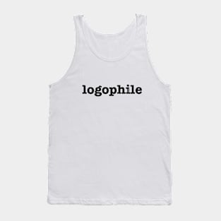 Logophile, Black Tank Top